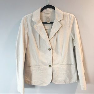 LL Bean Striped Seersucker Blazer- Size 10 reg